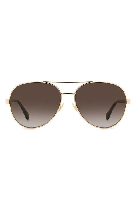 averie 58mm aviator sunglasses