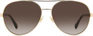 Kate Spade New York averie 58mm aviator sunglasses