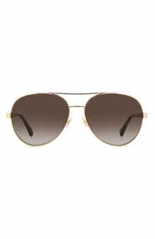 Kate Spade New York averie 58mm aviator sunglasses