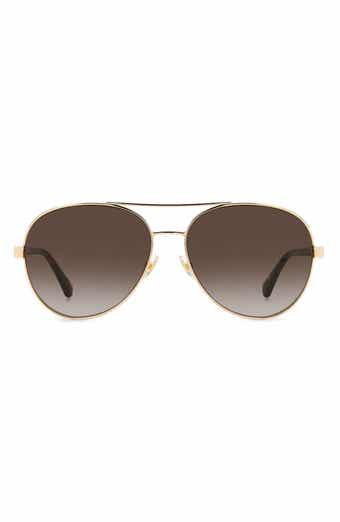 Kate Spade New York averie 58mm aviator sunglasses