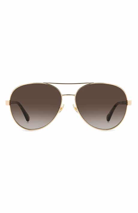 Kate Spade New York averie 58mm aviator sunglasses