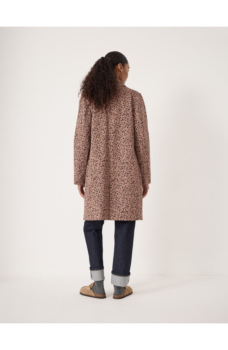 Hush Carter Cotton Car Coat, Alternate, color, Fawn Print Brown