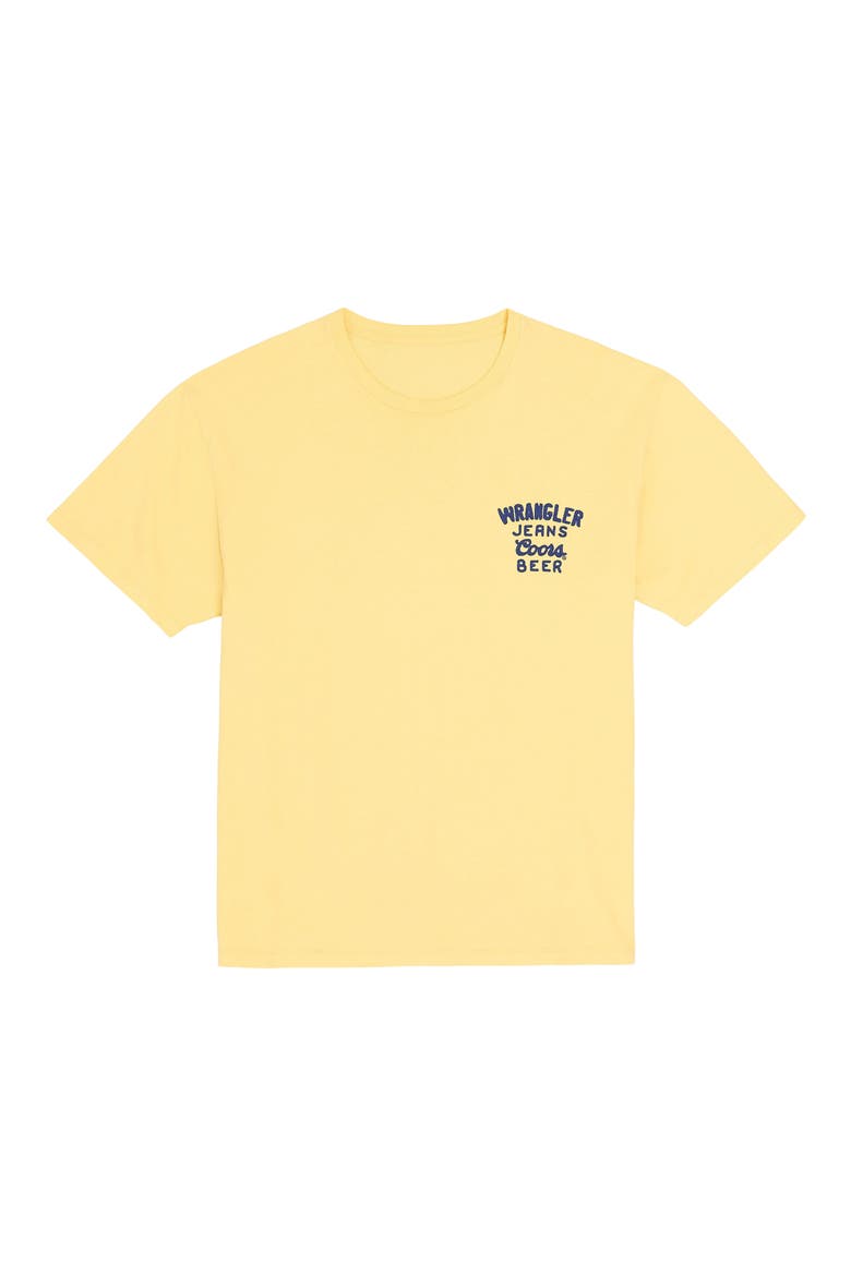 x Coors® Embroidered Logo T-Shirt, Alternate, color, BUFF YELLOW