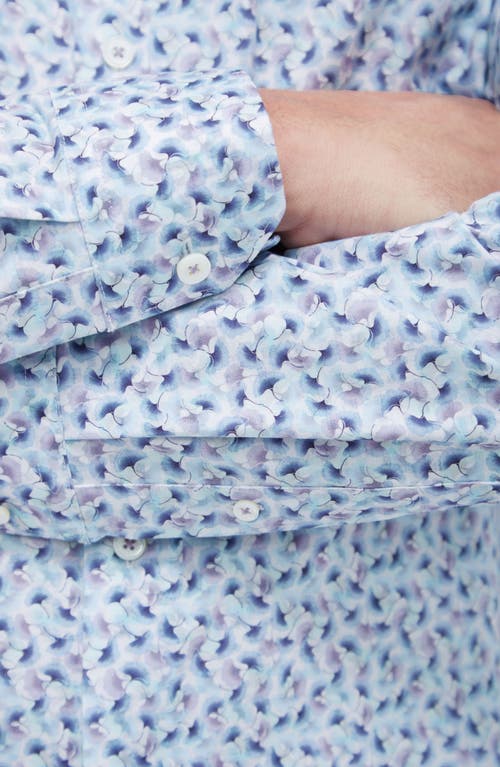BUGATCHI BUGATCHI JIMMY OOOHCOTTON® ABSTRACT PRINT BUTTON-UP SHIRT