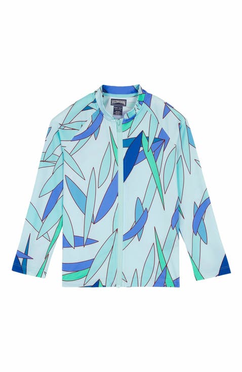 Kids' Madrague Zipper Long Sleeves Rashguard