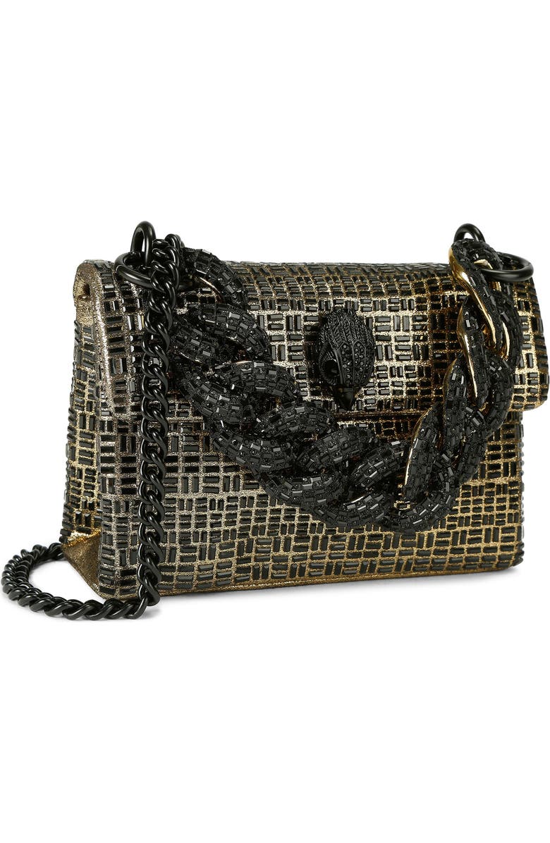 Kurt Geiger London Mini Kensington Chain Convertible Crossbody Bag, Alternate, color, Charcoal