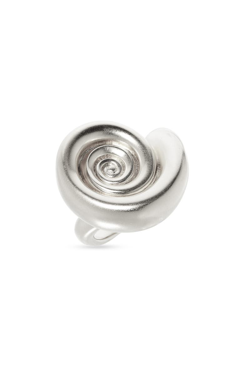 Spiral Statement Ring, Main, color, SILVER