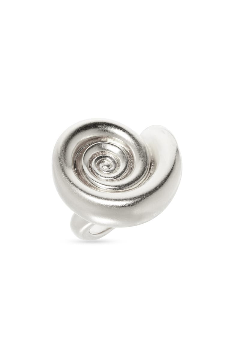 Missoma Spiral Statement Ring, Main, color, Silver