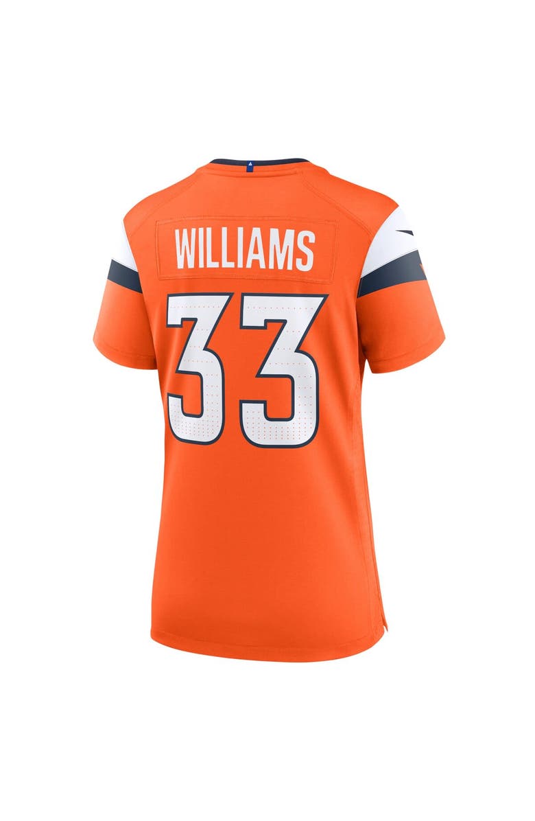 Nike Women's Nike Javonte Williams Orange Denver Broncos Mile High Collection Game Jersey, Alternate, color, Orange