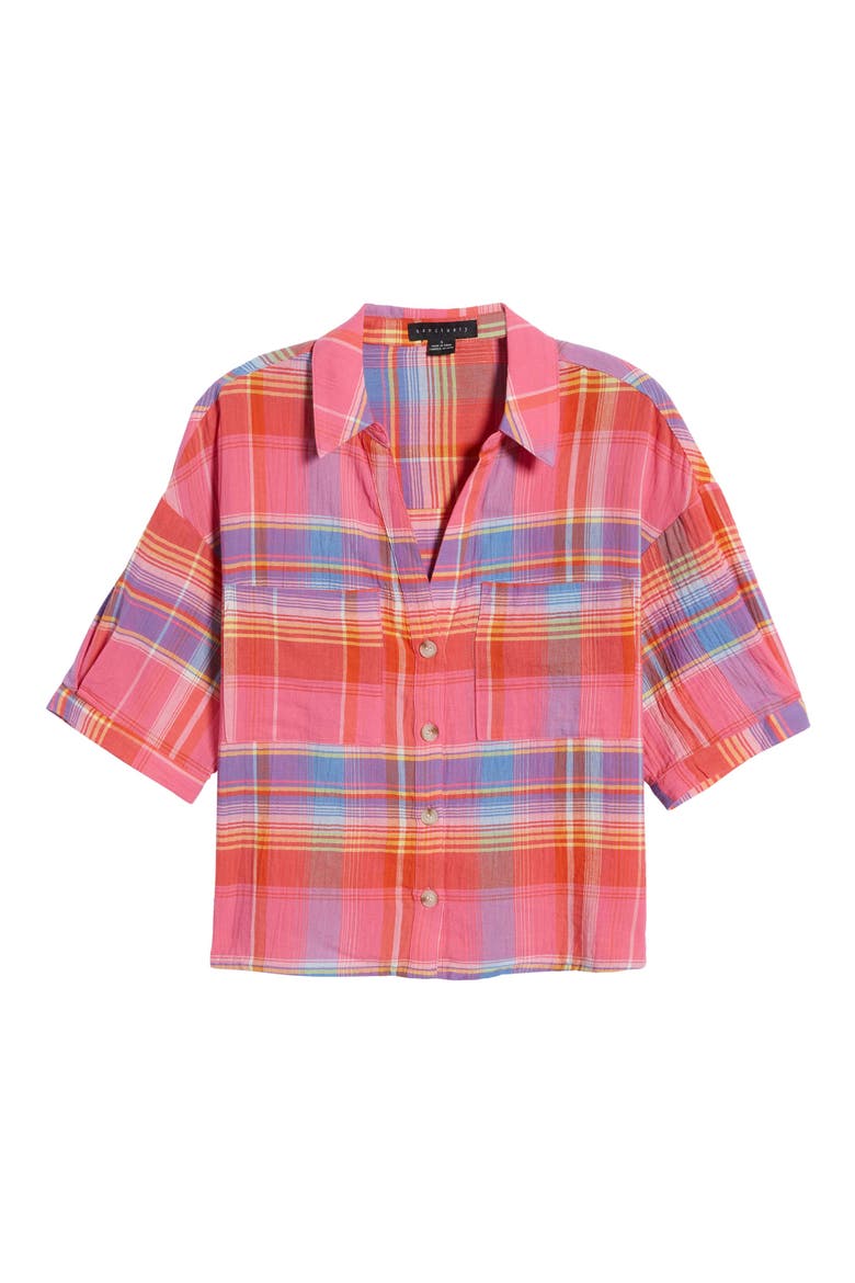 Easy Pocket Button-Up Shirt, Alternate, color, SUNNY MADR