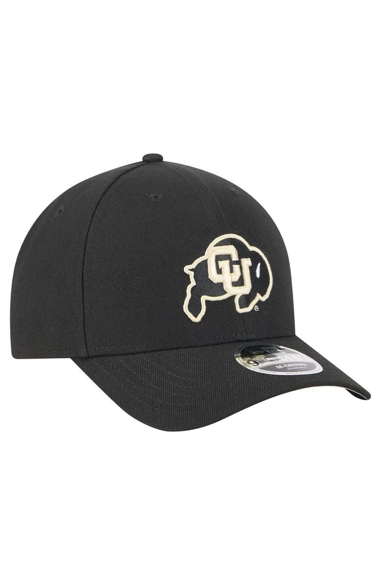 New Era Men's New Era Black Colorado Buffaloes Team Collective 9FORTY M-Crown Adjustable Hat, Alternate, color,