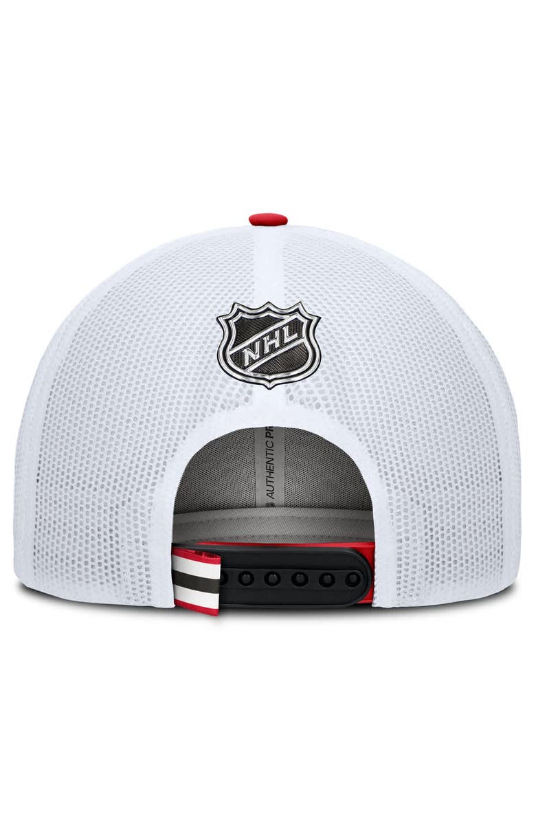 FANATICS Men's Fanatics Black/White New Jersey Devils Authentic Pro Rink Trucker Hat, Alternate, color, Black