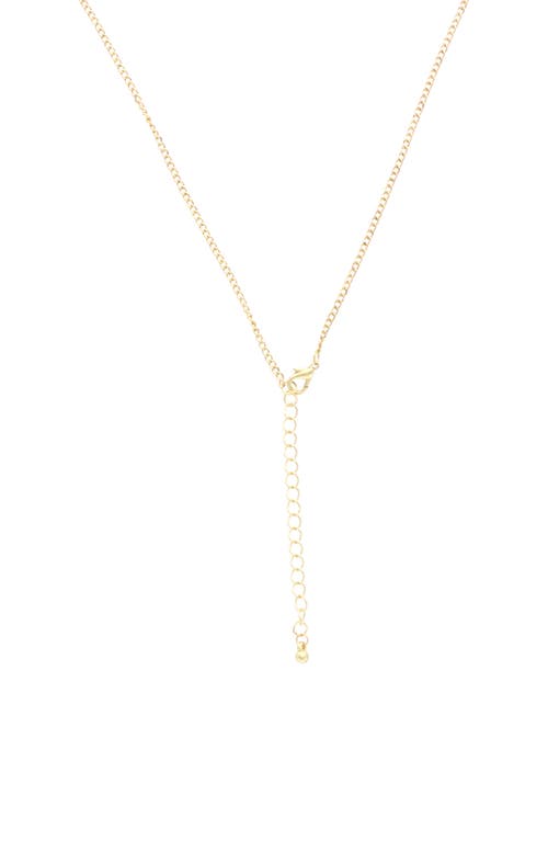 Olivia Welles Eileen Resin Station Necklace In Gold