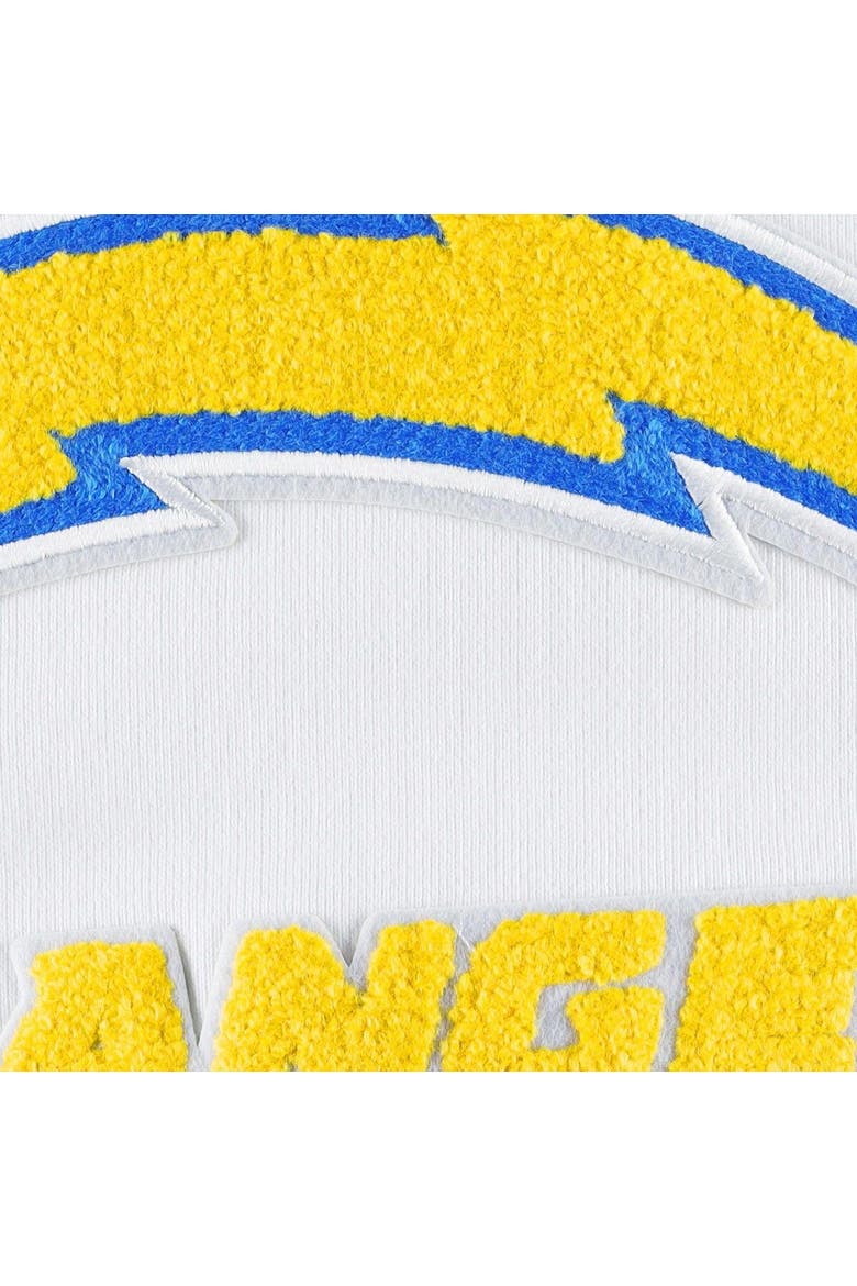 LA Chargers Pro Standard White Mash Up Pullover Sweatshirt, Alternate, color, White