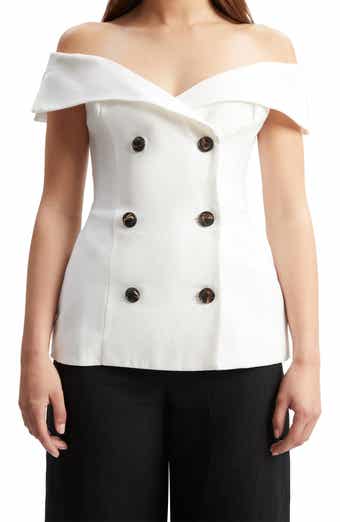 Eliora Off the Shoulder Linen Top