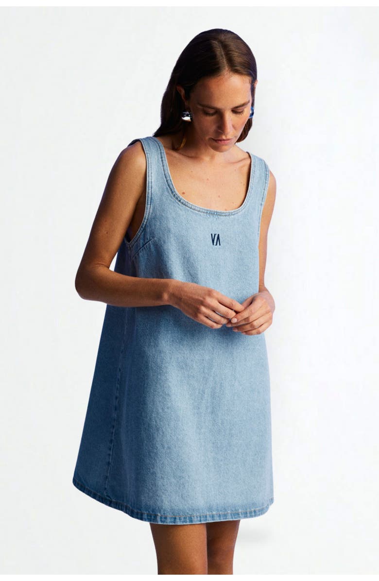 Nocturne Jean Dress with Thick Straps, Alternate, color, 