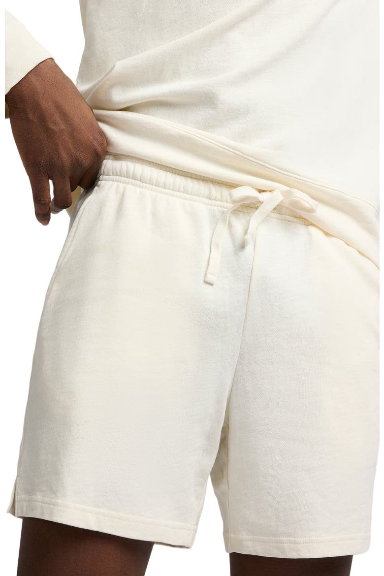 Terry Slub Shorts 6", Alternate, color, Egret