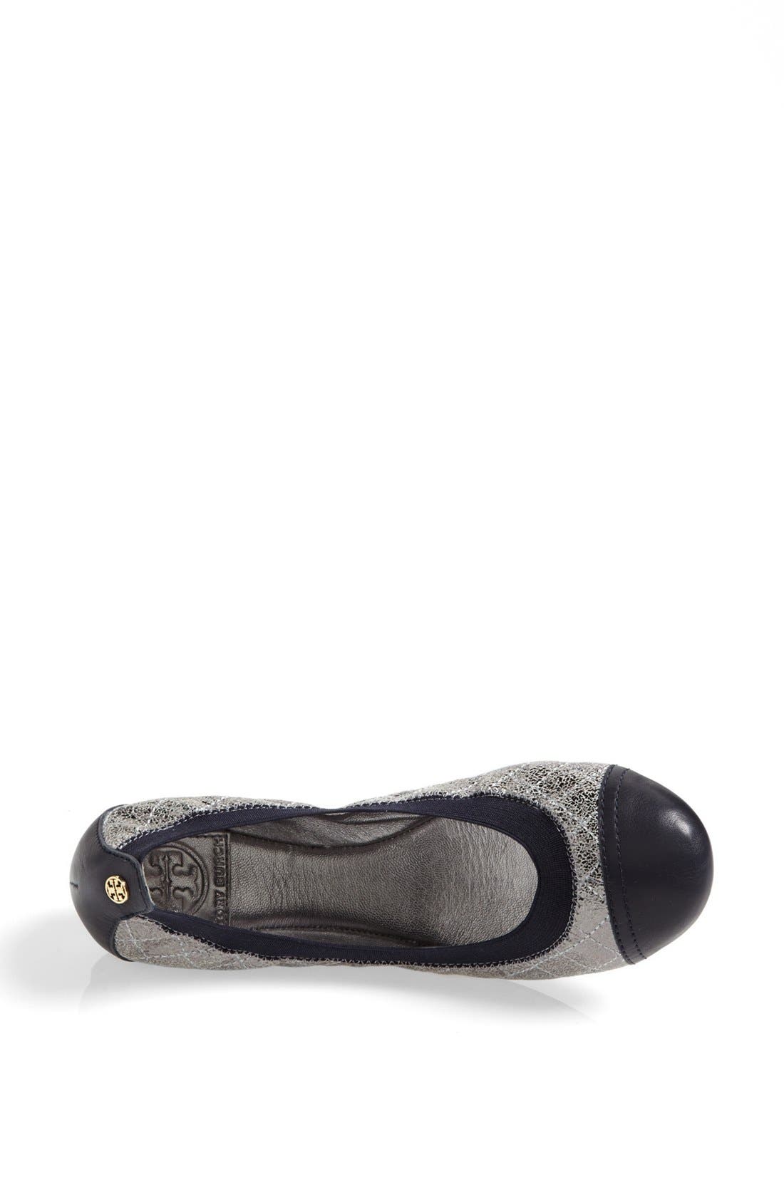 Tory Burch 'Bridgette' Quilted Leather Ballet Flat, Alternate, color, 