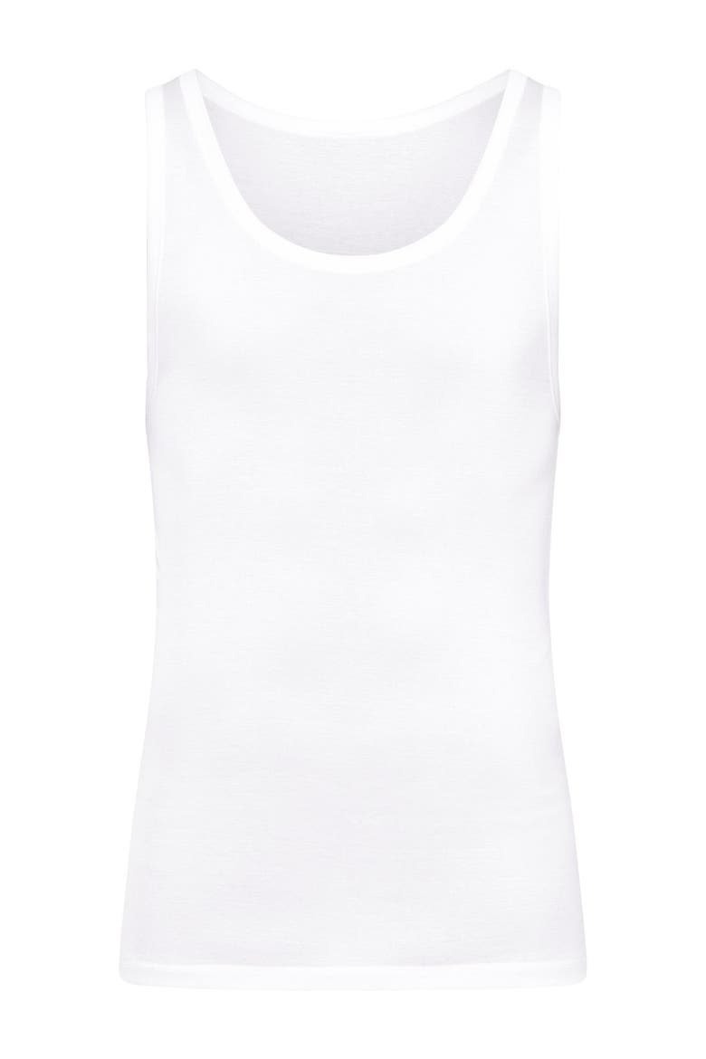Cotton Pure Tank Top, Main, color, White