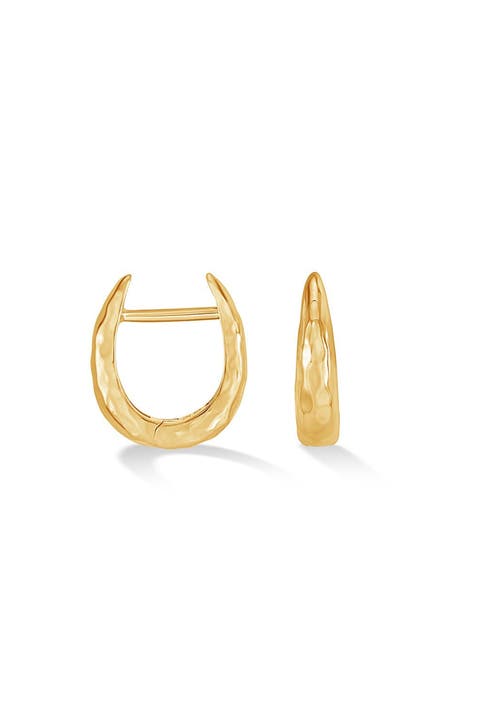 Small Horseshoe Nomad Huggie Hoops