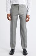 Zanella Parker Classic Wool Sharkskin Dress Pants