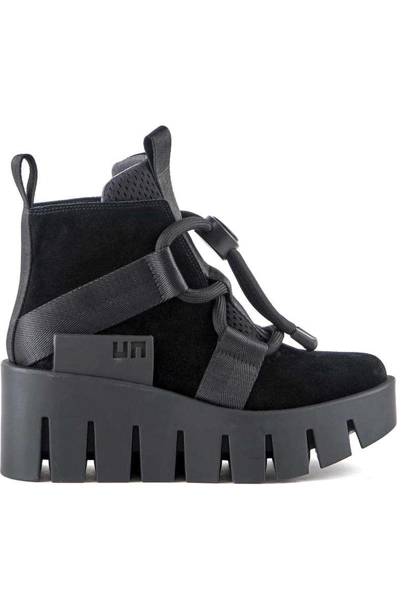 United Nude Grip Nomad Lo Platform Lug Bootie, Main, color, Black