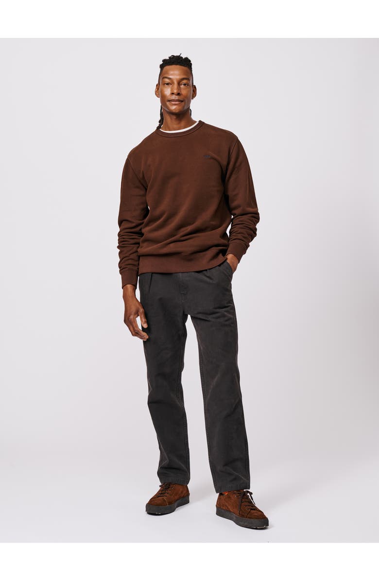 Aubin Vestry Crew Neck Sweatshirt, Alternate, color, Chocolate