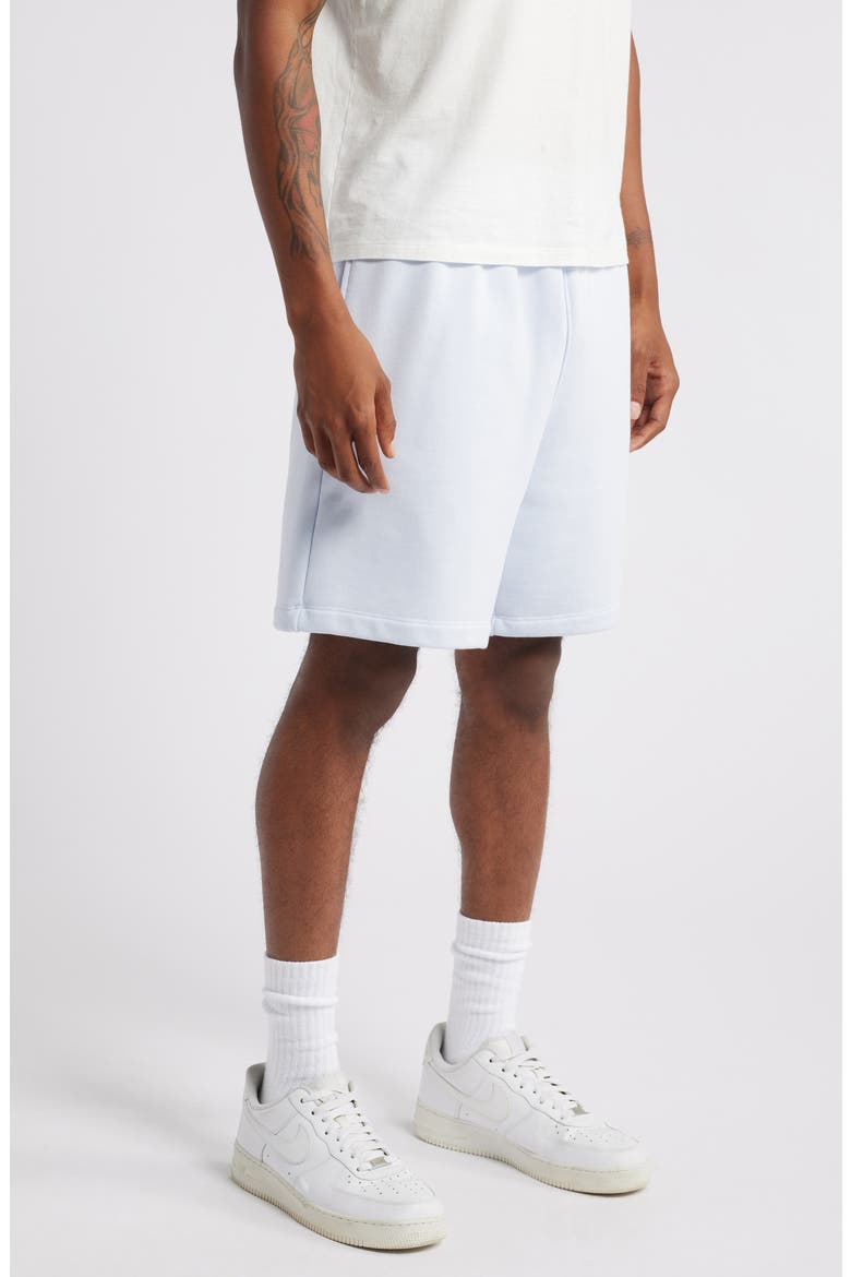 Wordmark Fleece Sweat Shorts, Alternate, color, FOOTBALL GREY