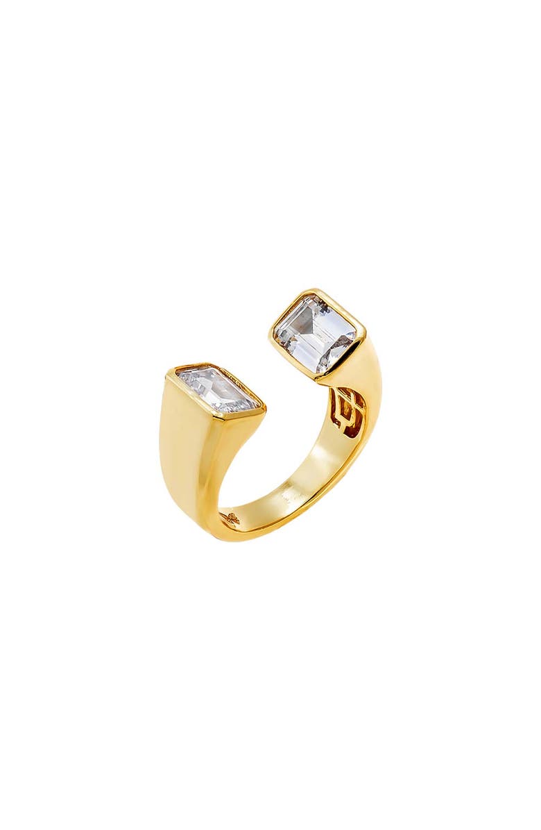 BY ADINA EDEN CZ Emerald Cut Tip Ring, Main, color, Gold