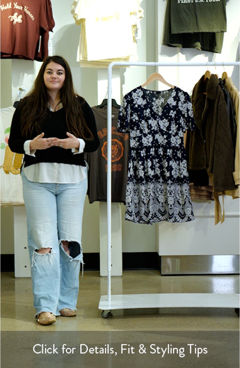 Floral Print Minidress, sales video thumbnail