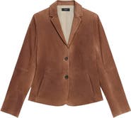 Theory Shaped Suede Blazer