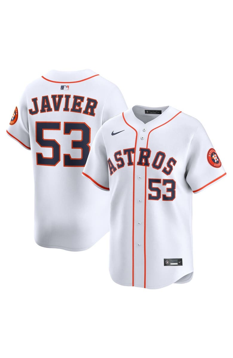 Nike Men's Nike Cristian Javier White Houston Astros Home Limited Player Jersey, Main, color, White