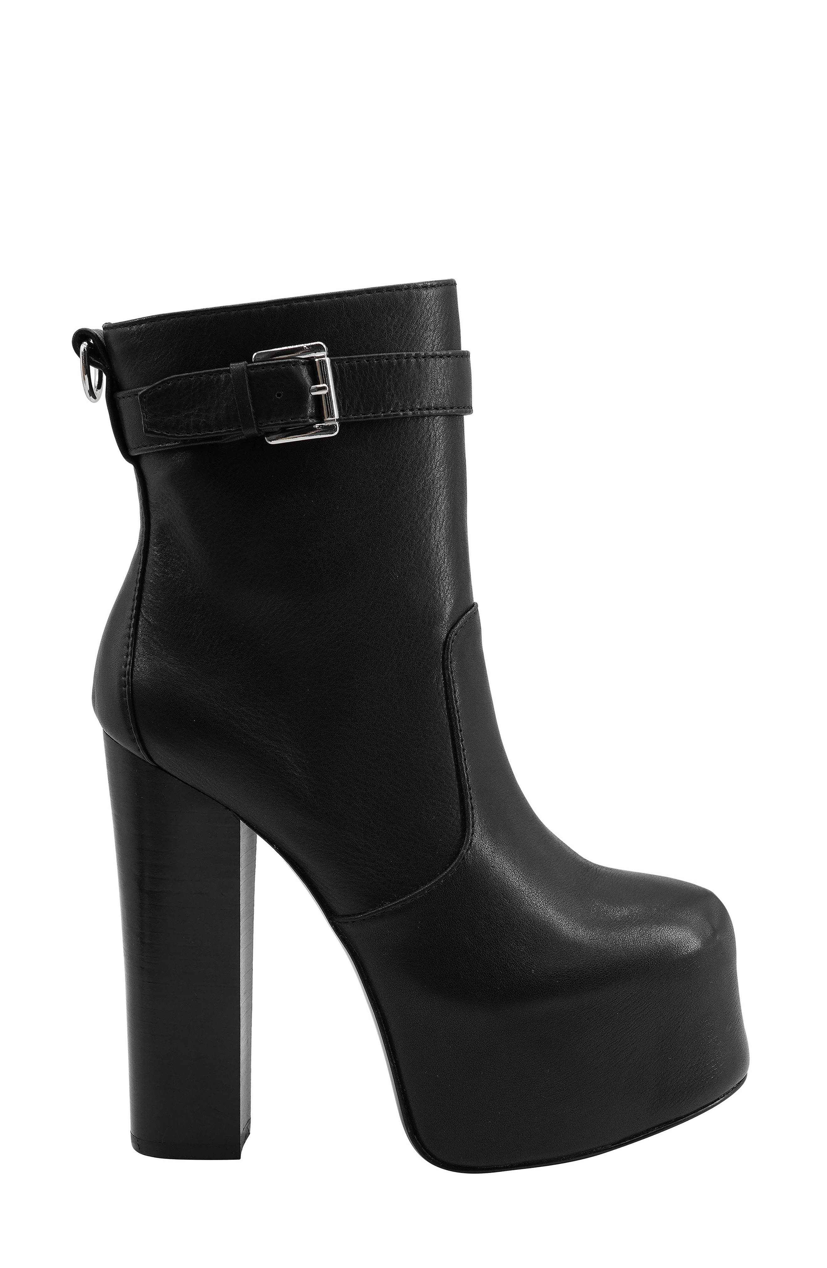ZIGI Ona Platform Bootie, Alternate, color, Black