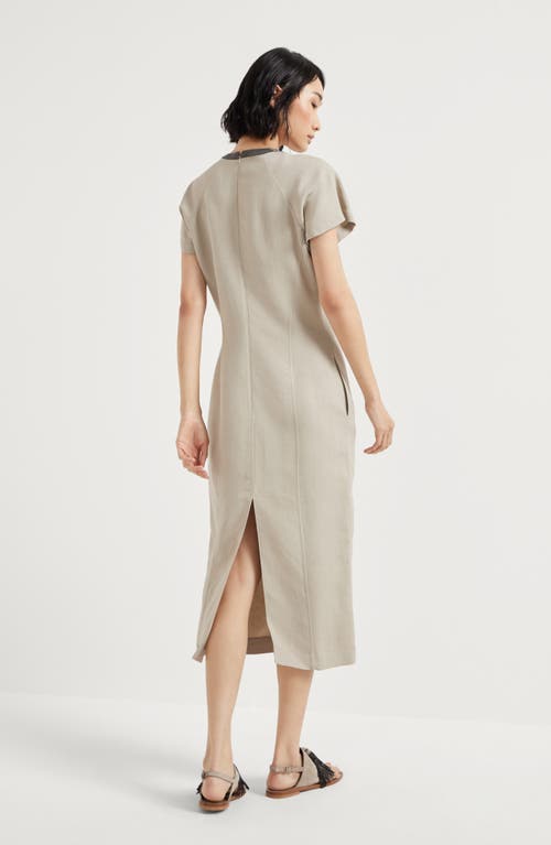 Brunello Cucinelli Monili-embellished Dress In Desert