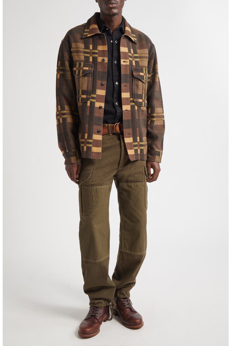 Geometric Jacquard Overshirt, Alternate, color, PURPLE/ BLACK