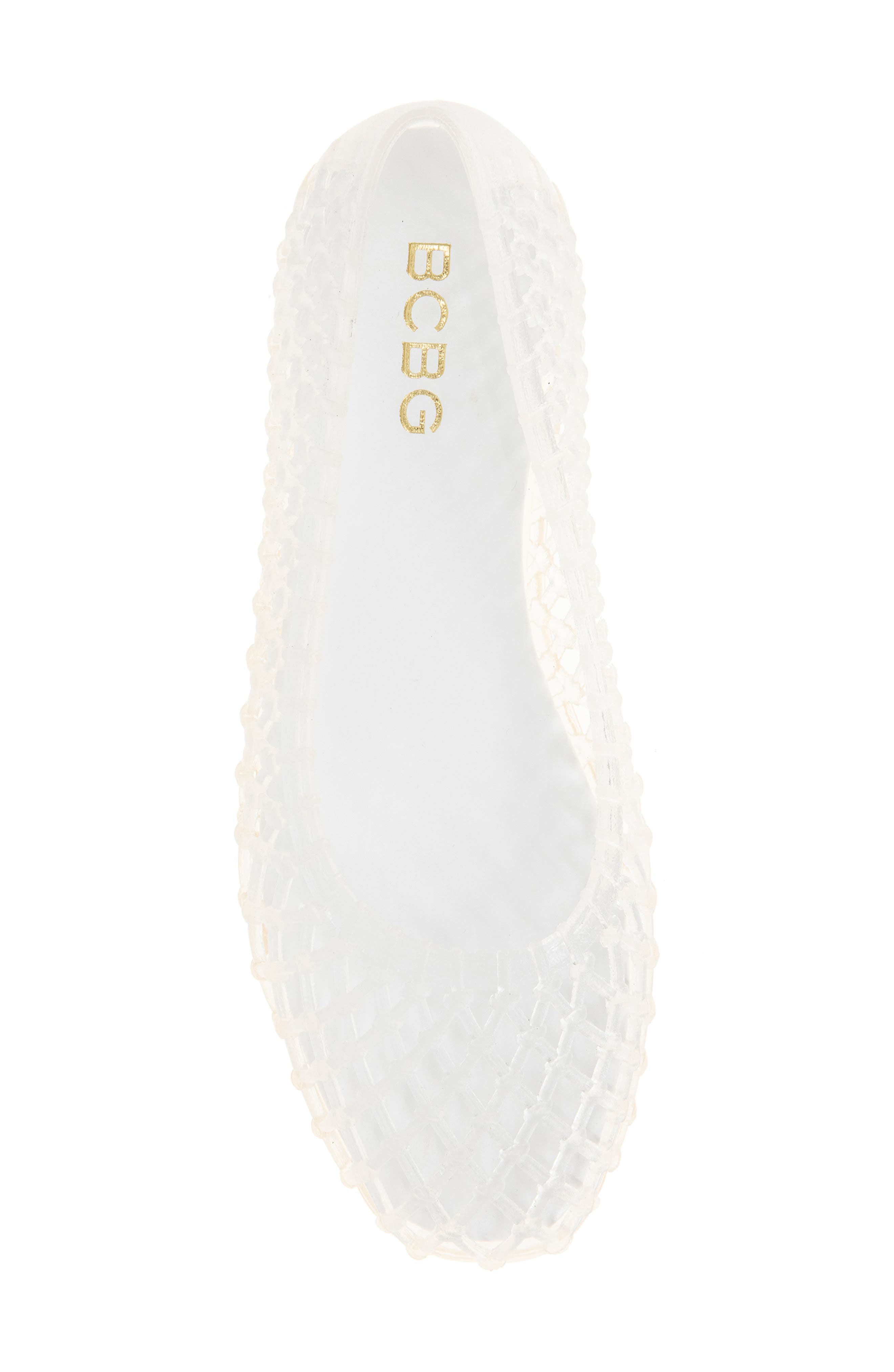 Marlow Molded Ballet Flat, Alternate, color, CLEAR