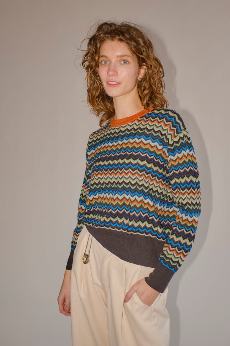 Mini Mizzoni Lightweight Sweater, Alternate, color, Evening
