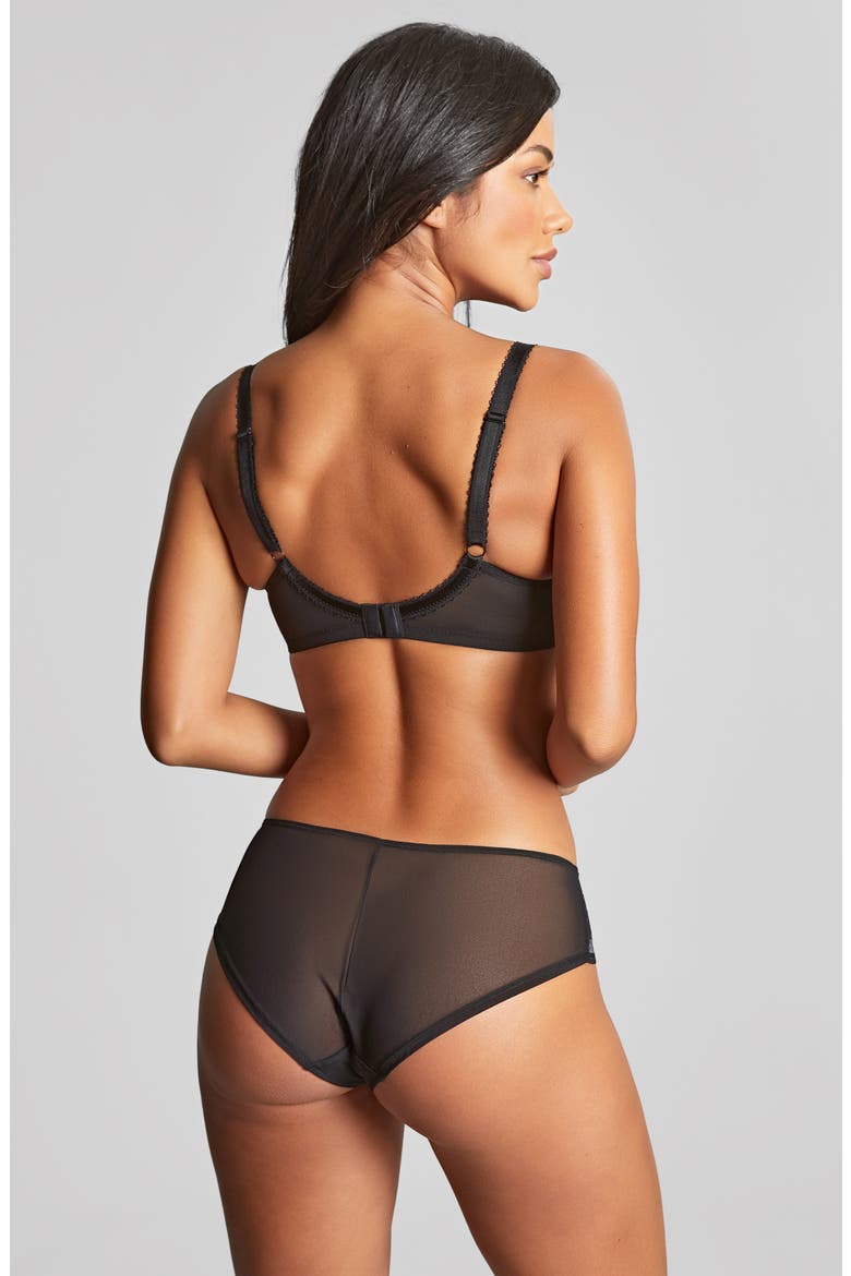 Clara Underwire Full Coverage Stretch Lace Bra, Alternate, color, CHARCOAL BLACK