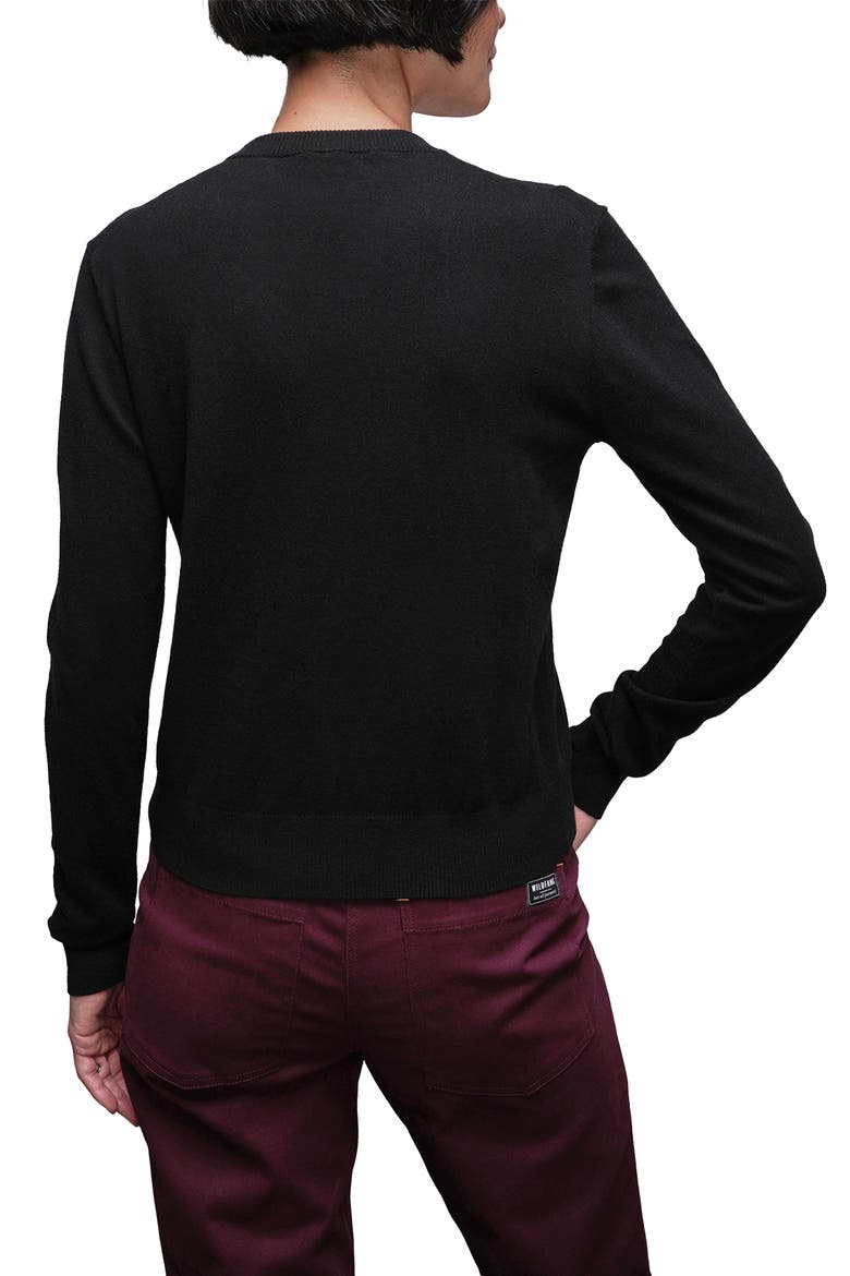 The Everyday Crew Neck Sweater, Alternate, color, BLACK