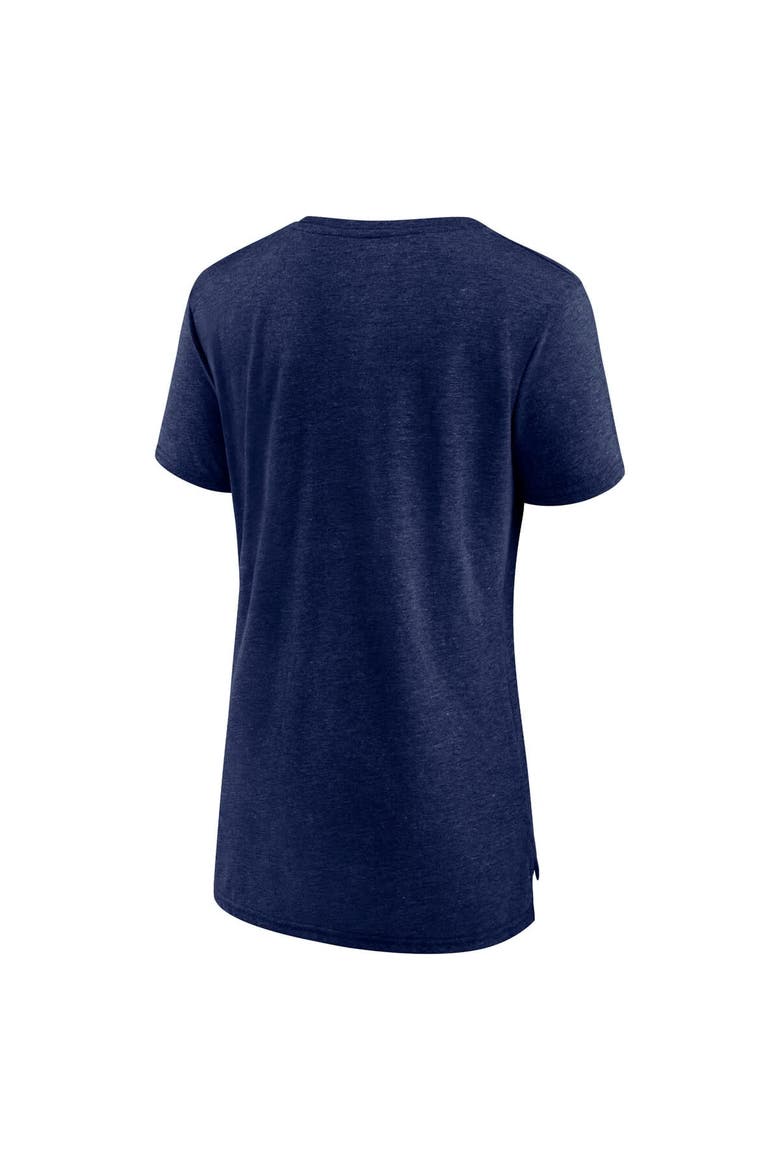 Women's Fanatics Heather Navy Edmonton Oilers Special Edition 2.0 Modern T-Shirt, Alternate, color, Heather Navy