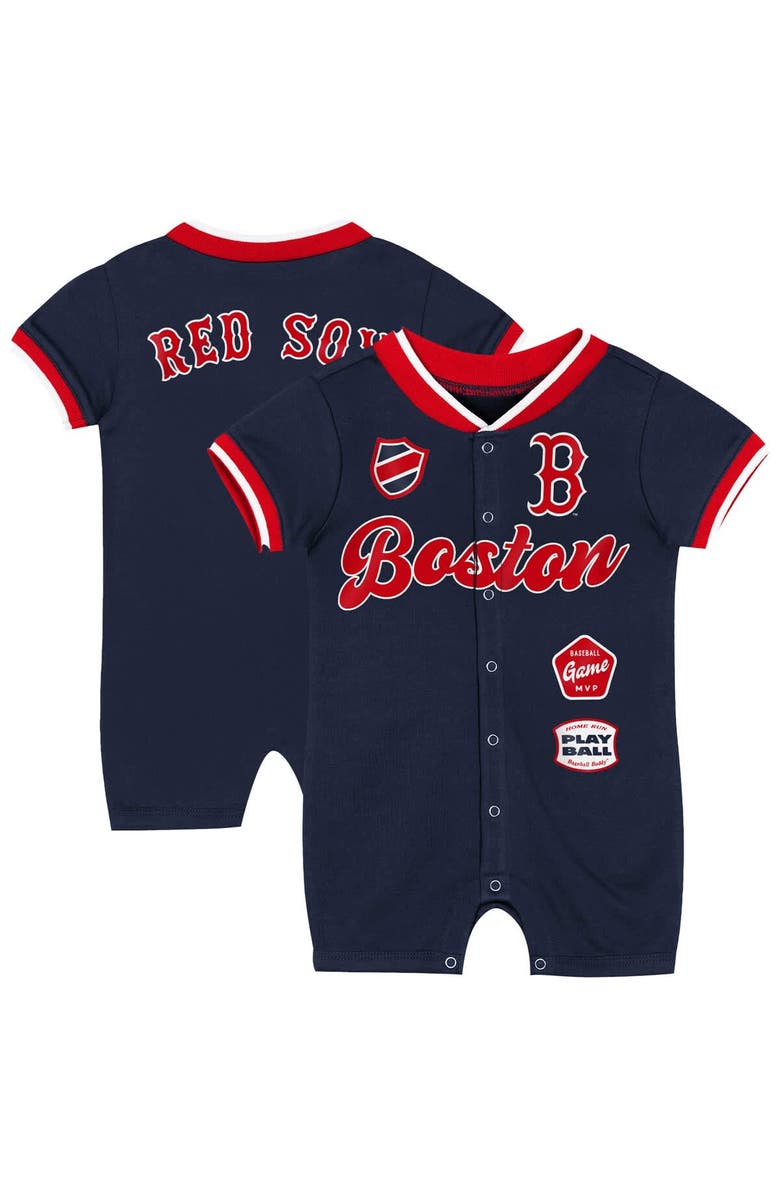 Outerstuff Newborn Outerstuff Navy Boston Red Sox Pinch Coverall, Main, color, Navy