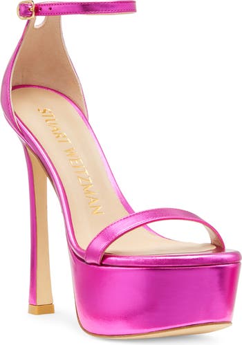 サンダル・ミュール STUART WEITZMAN 'Plume' sandals Pink SD582 Stuart Weitzman Plume sandals - Pink - Women | SD582POUDRE