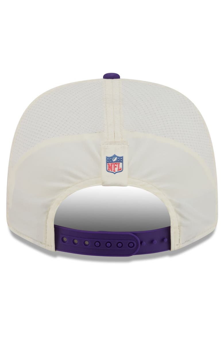 Men's New Era  Cream/Purple Minnesota Vikings 2026 NFL Training Camp 9SEVENTY Adjustable Hat, Alternate, color, Cream