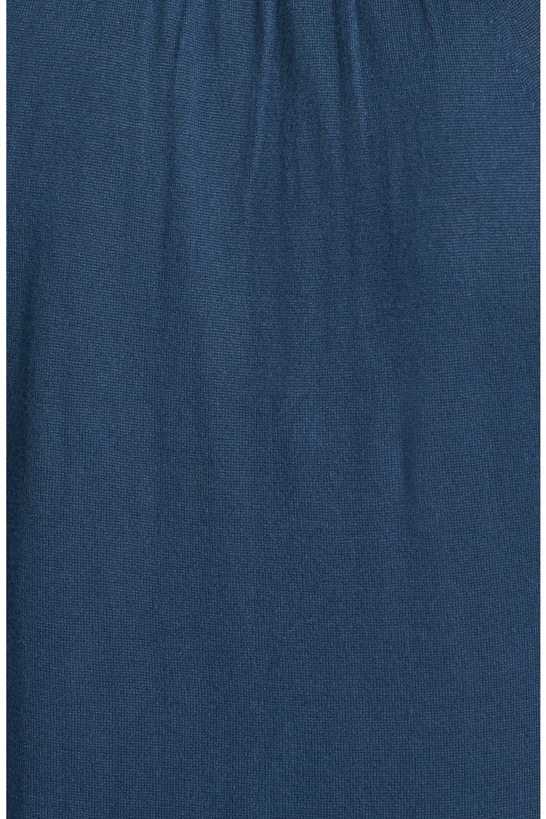 High/Low Crewneck Sweater, Alternate, color, NAVY BLAZER