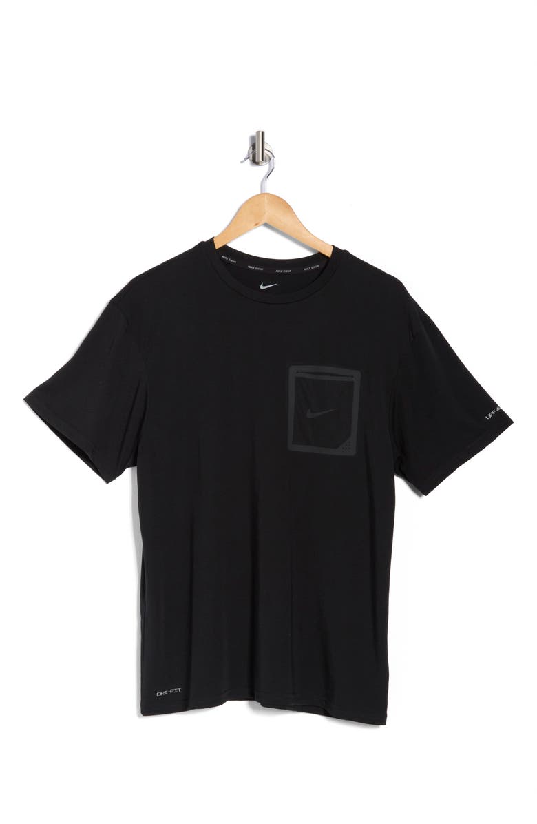 Nike Hydroguard Swim T-Shirt, Alternate, color, Black