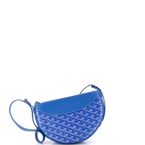 Hirondelle Shoulder Bag Coated Canvas and Leather