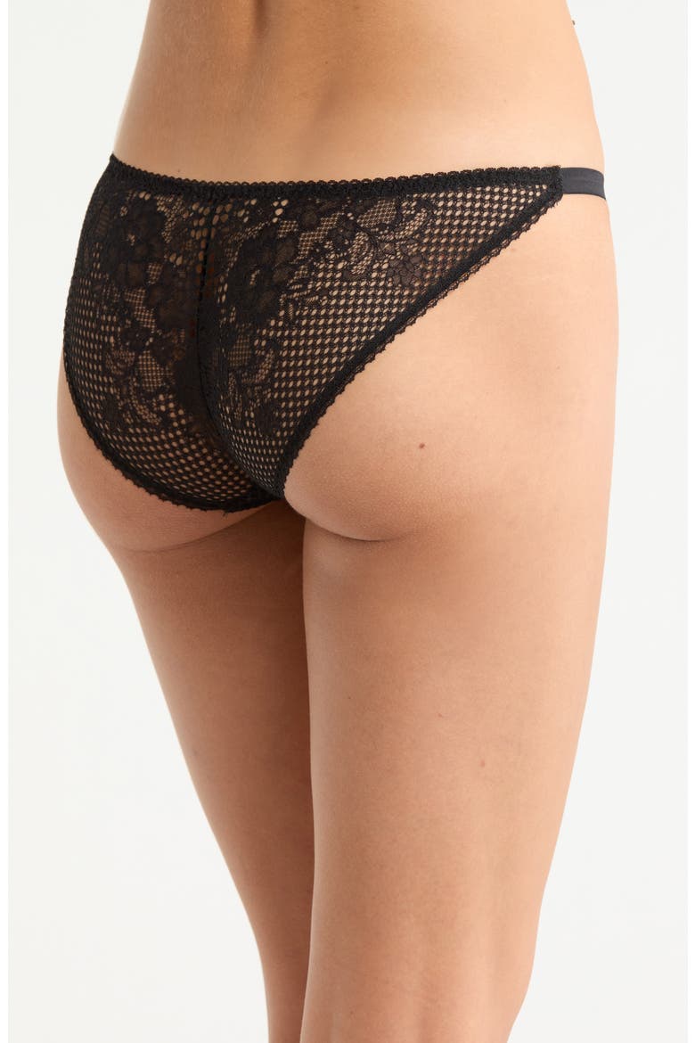 Intimately FP Graphic Edge French Bikini, Alternate, color, BLACK