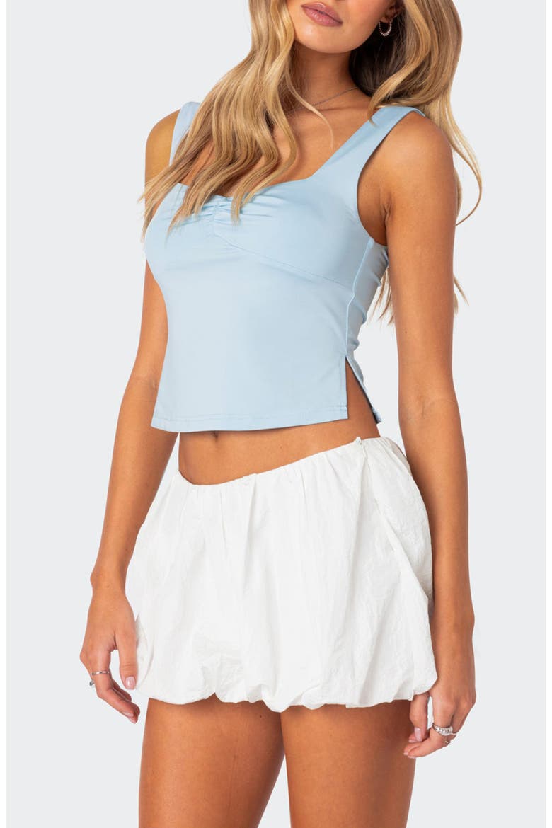 Marigold Side Slit Crop Tank, Alternate, color, LIGHT-BLUE