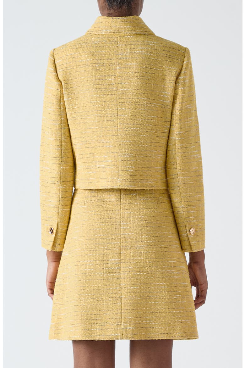 Varley Tweed Jacket, Alternate, color, YELLOW