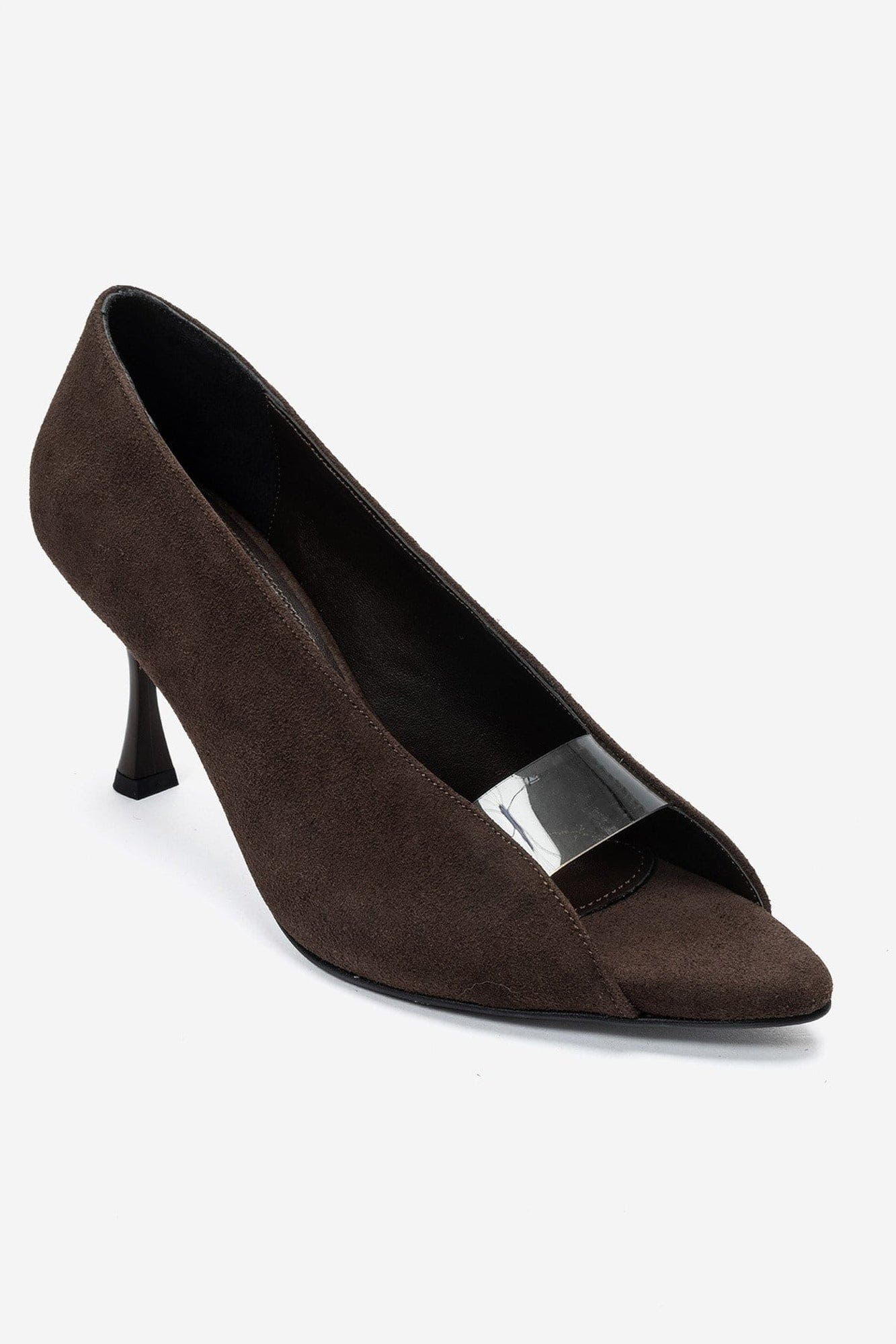 Varelia Stiletto Sandal, Alternate, color, Brown Suede